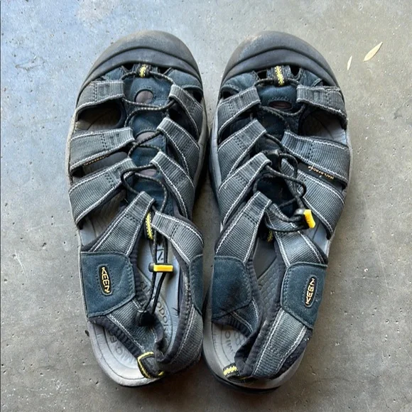 Keen | Shoes | Mens Keen Waterproof Navy Sandals With Yellow  display picture 1